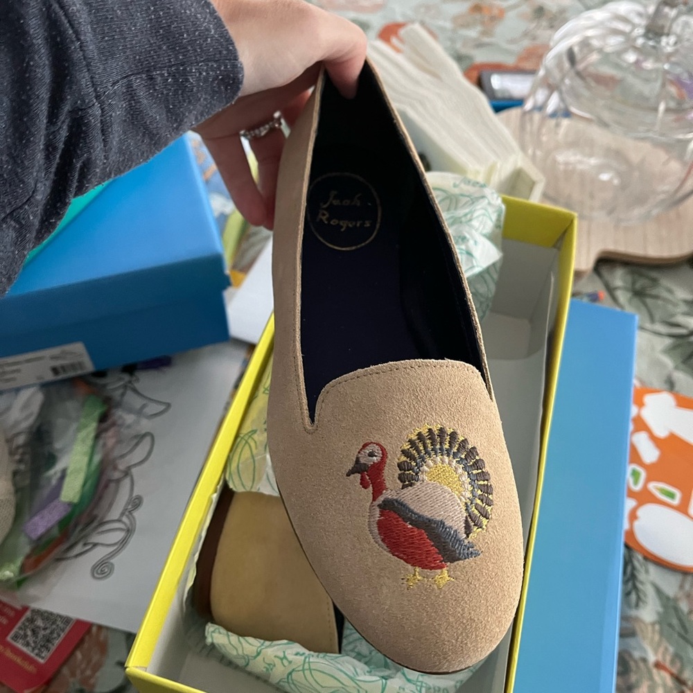 Jack Rogers Turkey Harvest Flats!!! Brand new, perfect for thanksgiving!!!